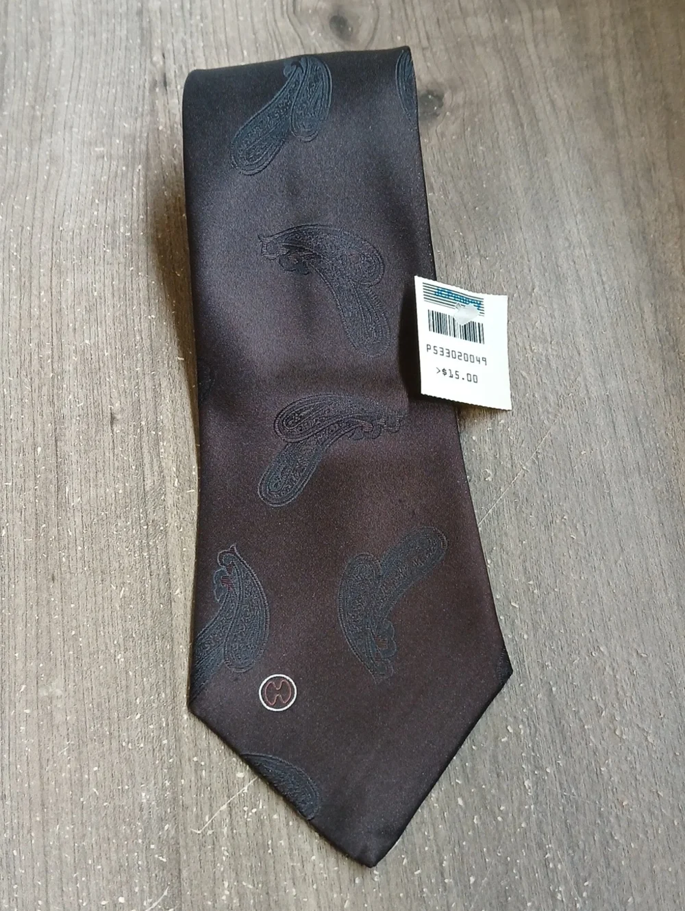 Vintage Halston Brown Tie Deadstock